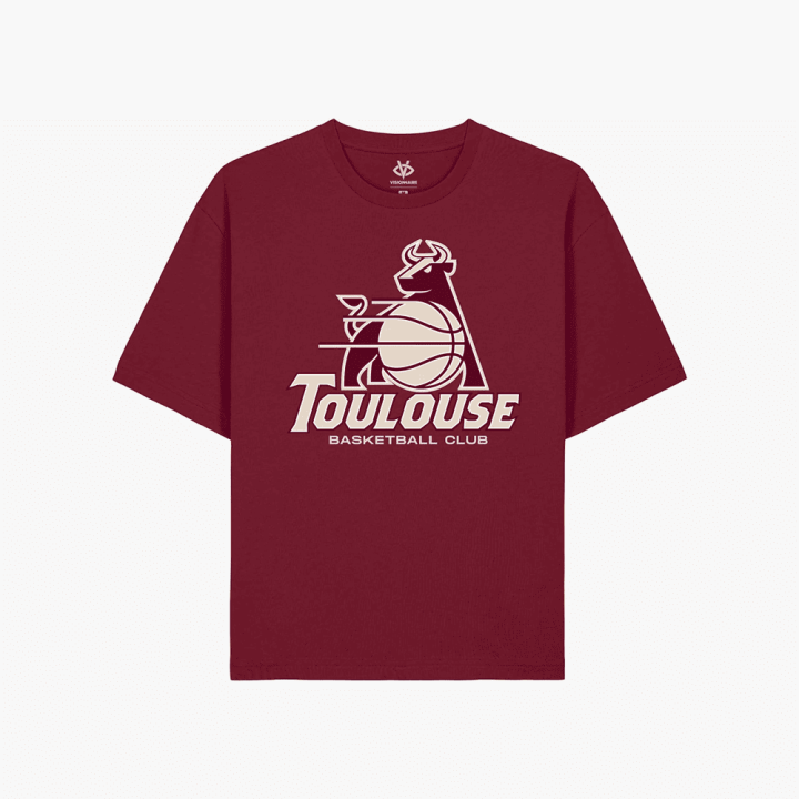 T-shirt TBC LOGO grenat